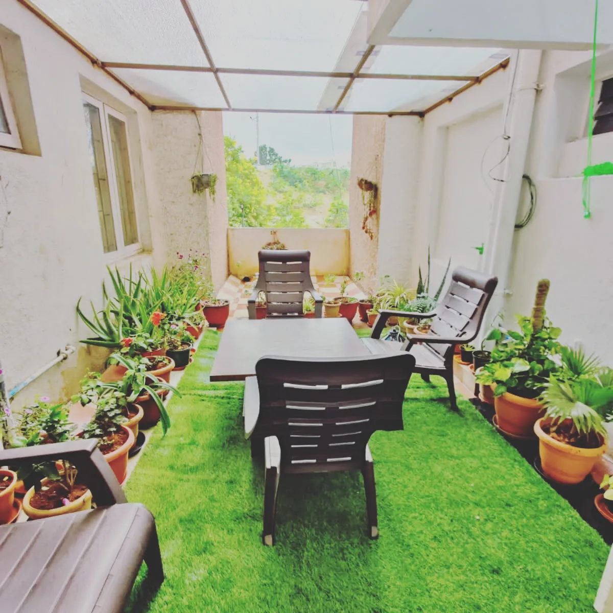 Terrace after Cheerspace transformation - lush garden seating area
